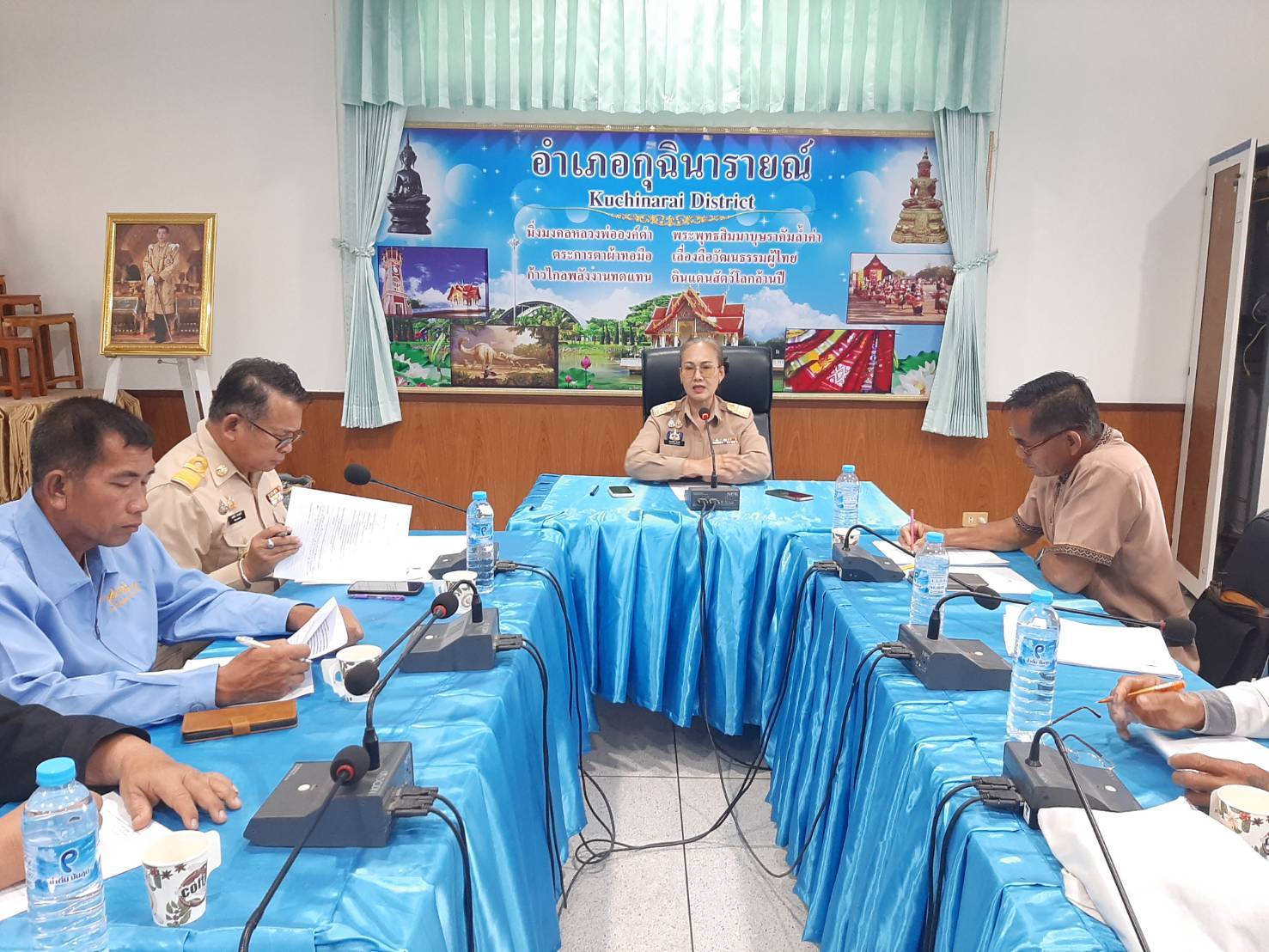 พช.กุฉินารายณ์ ประชุมคณะกรรมการเครือข่ายกองทุนแม่ของแผ่นดิน อำเภอกุฉินารายณ์